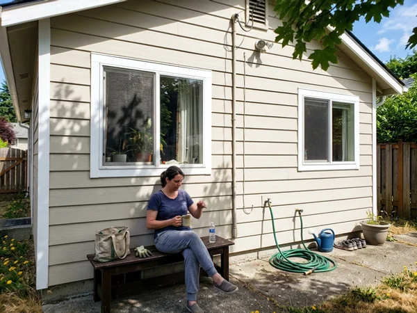 After: the same wall evenly repainted with crisp trim and new caulk
